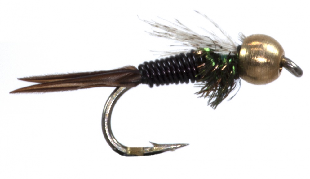 The Essential Fly Copper John Black Beadhead Fishing Fly